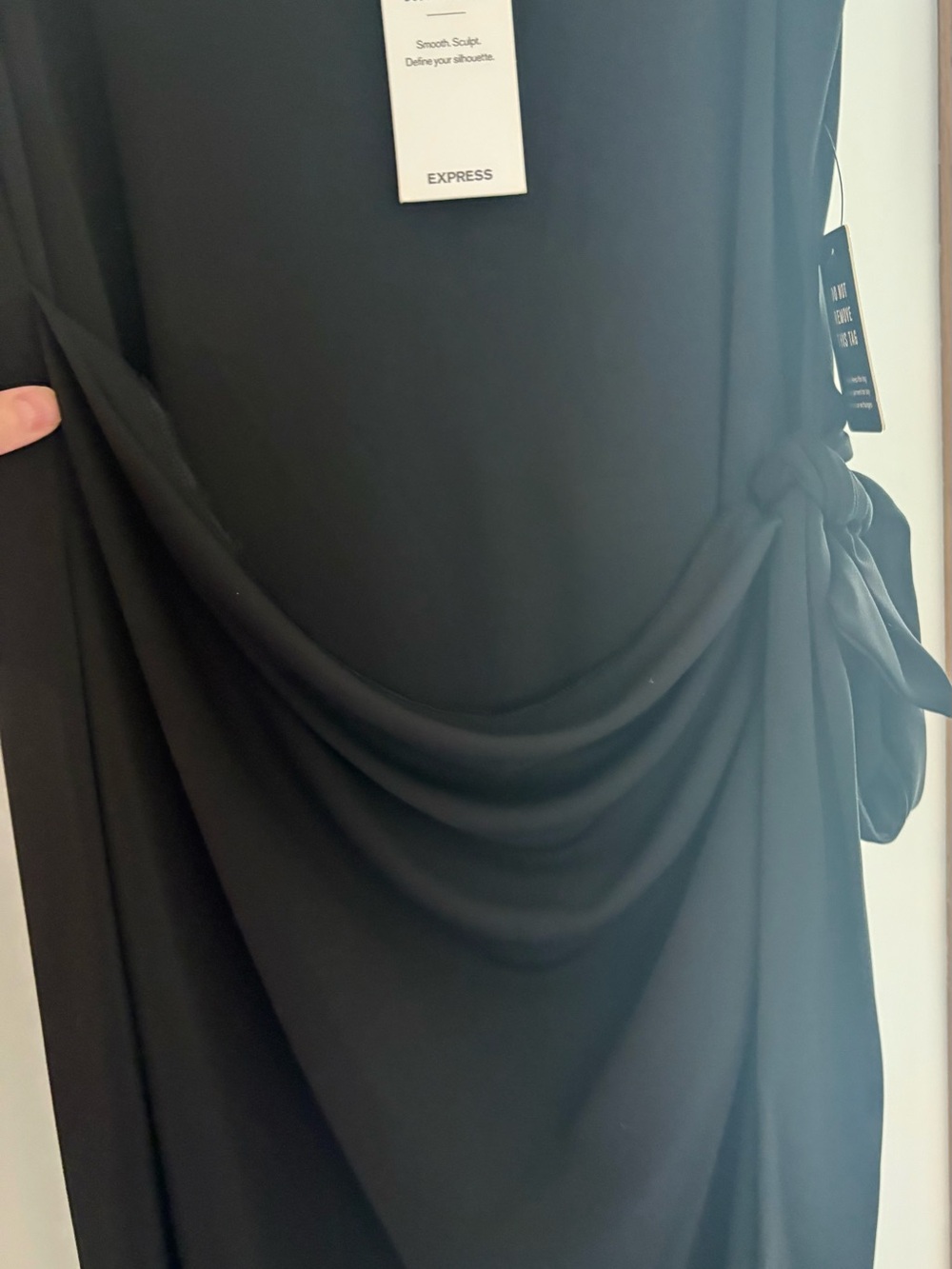 Express NWT black midi dress. - Picture 2 of 4